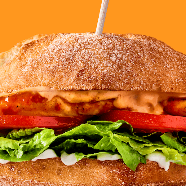 A delicious Nando's chicken burger